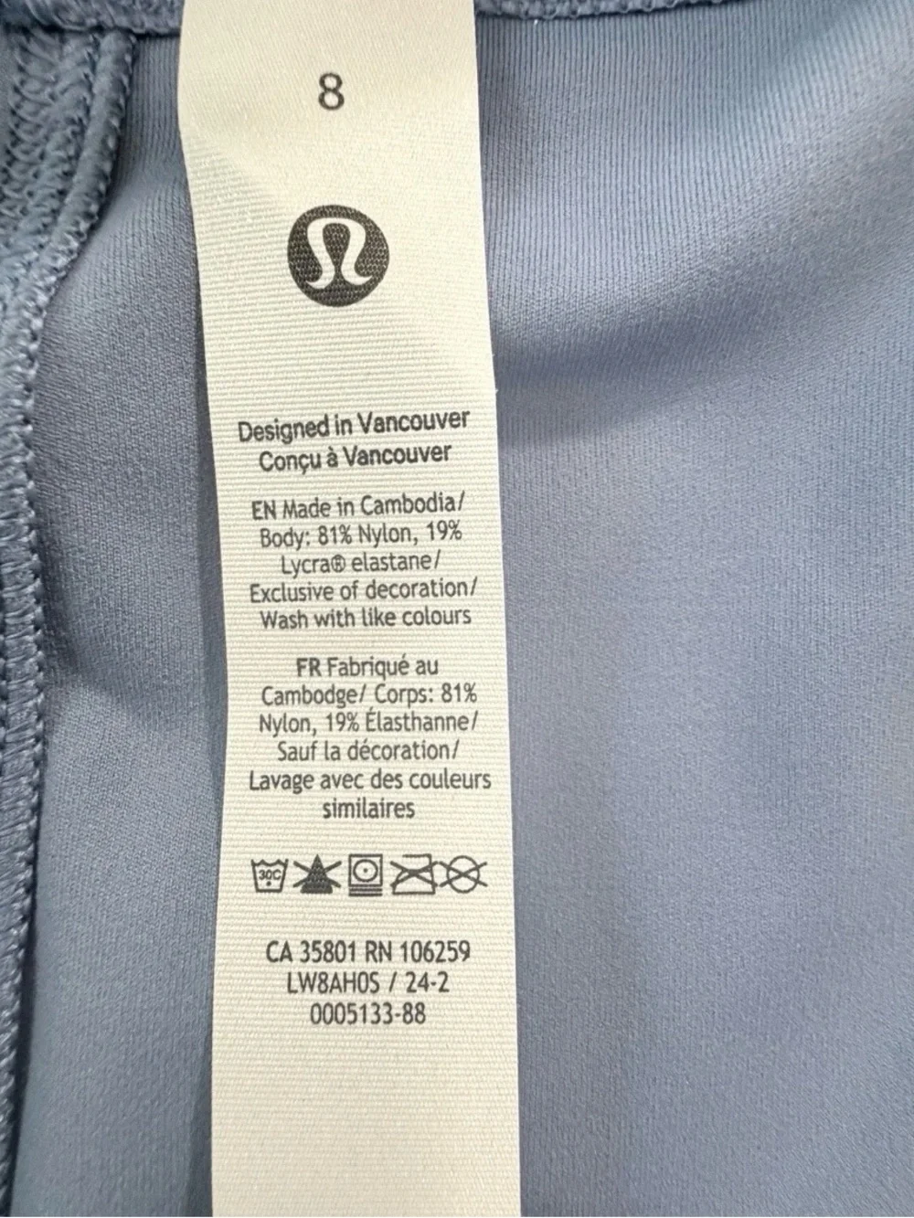 lululemon athletica size color